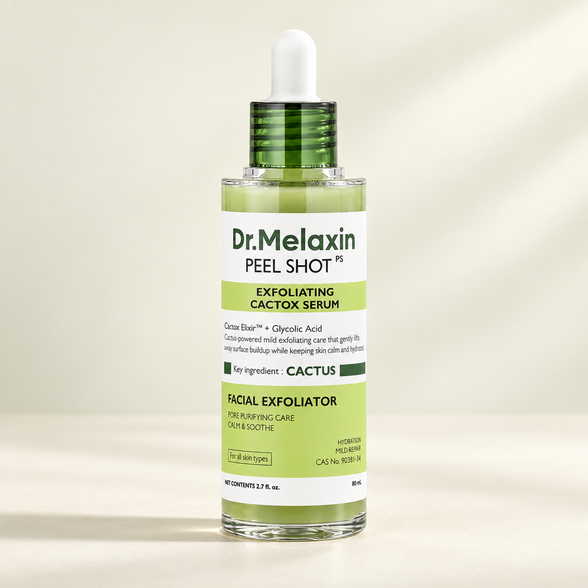 Dr.Melaxin - Peel Shot Exfoliating Cactox Serum, 80 ml