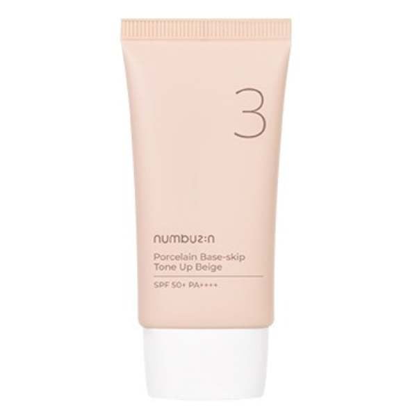 Numbuzin - No.3 Porcelain Base Skip Tone Up Beige - 50ml