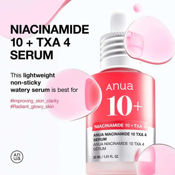 Anua – Niacinamide 10% + Tranexamic Acid 4% Serum (30ml)