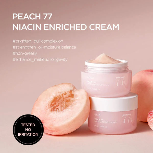 ANUA – Peach 77% Niacin Enriched Cream (50ml)
