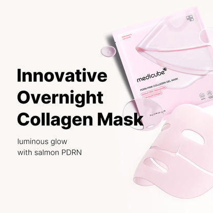 MEDICUBE – Pink Collagen Gel Mask (4 pcs × 28 g)