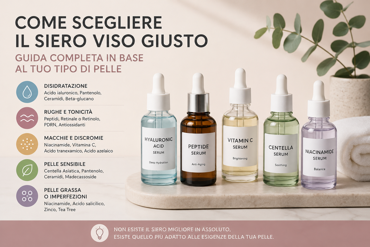 Come scegliere il siero viso giusto: la guida completa in base al tuo tipo di pelle