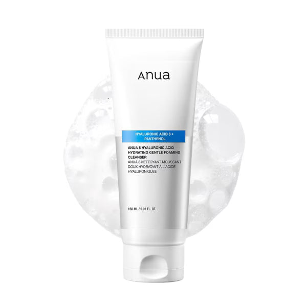 Anua – 8 Hyaluronic Acid Hydrating Gentle Foaming Cleanser, 150ml