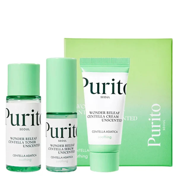 PURITO – Wonder Releaf Centella Mini Kit Unscented (3 pcs)